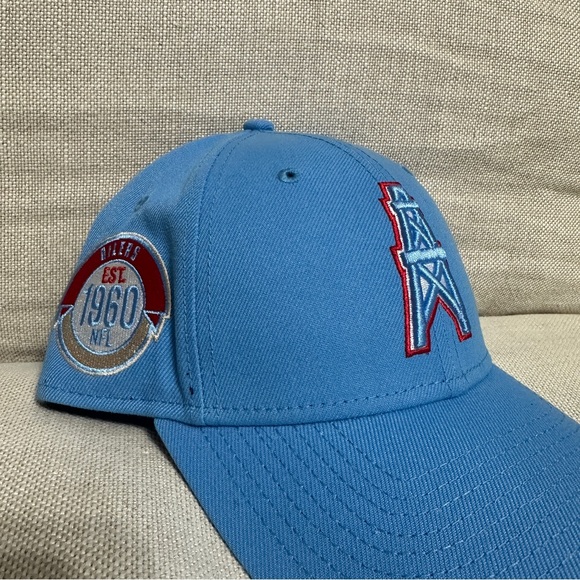 HOUSTON OILERS NFL NEW ERA 9FORTY OFFICIAL HISTORIC TEAM LOGO SNAPBACK HAT NWT - Picture 2 of 5